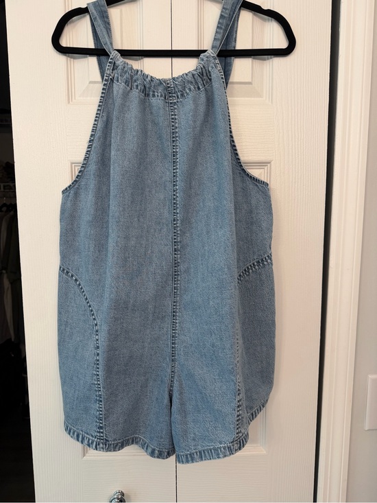 Free People Pants - We The Free Freebird Shortalls in Capri Blue